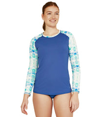 Speedo Active Women's Long Sleeve Printed Rashguard