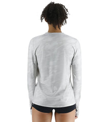 TYR Women's Camohex SunDefense Long Sleeve UPF 50+ Swim Shirt