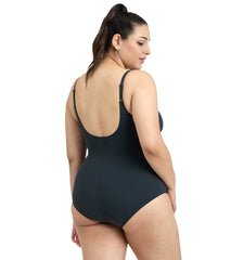 Arena Women's Plus Size Maura Solid U Back One Piece Swimsuit