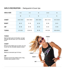 Speedo Girls' Printed Splice Short Sleeve Rashguard (Big Kid)