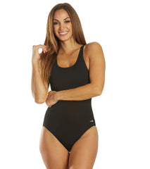 EQ Swimwear Women's Solid Harmony Long Torso One Piece Swimsuit