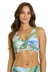 Jantzen Women's Jungle Glam Vera Surplice Bikini Top