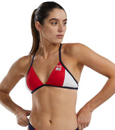 TYR USA Women's Triangle Tieback Bikini Top