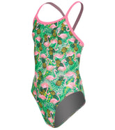 Sporti Flamingo Frenzy Thin Strap One Piece Swimsuit Youth (22-28)