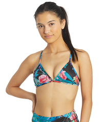 JOLYN Women's Triangle Tropix Bikini Top