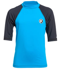Hurley Boys' Icon Short Sleeve Rashguard (8yrs-16yrs)