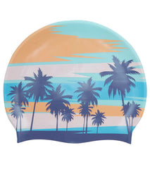 Sporti Tropic Silicone Swim Cap