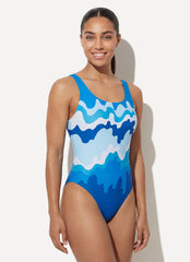 Sporti Wave Hello Wide Strap One Piece Swimsuit (22-44)