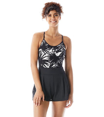 Beach House Women's Seaside Palm Swell Swim Romper