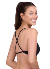 JOLYN Women's Natalie Solid Bikini Top