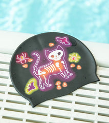 Sporti Spooky Neon Silicone Swim Cap