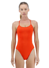 TYR Women's Solid Tieback Durafast Elite Crosscutfit One Piece Swimsuit