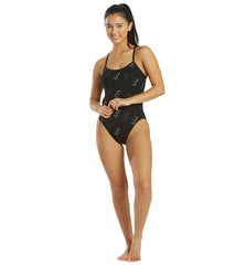 TYR Women's Cascading TYR Print Cutoutfit One Piece Swimsuit