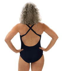 Dolfin Aquashape Women's Color Block High Neck One Piece Swimsuit