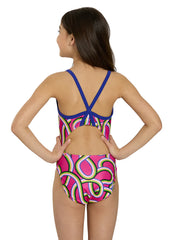 Sporti HydroLast Ultra Glow Thin Strap One Piece Swimsuit Youth (22-28)