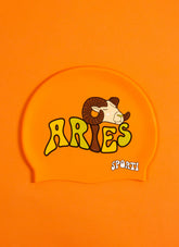 Sporti Groovy Zodiac Aries Silicone Swim Cap