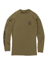 Volcom Men's Lido Solid Long Sleeve UPF 50 Rash Guard