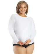 Sporti Women's Plus Size L/S UPF 50+ Comfort Fit Rash Guard