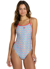 Arena Women's Starfish Lace Back One Piece Swimsuit