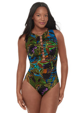 Miraclesuit Women's Amazonia Swizzle One Piece Swimsuit