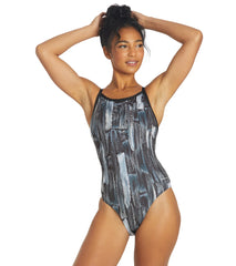 Sporti HydroLast Artsy Thin Strap One Piece Swimsuit (22-40)