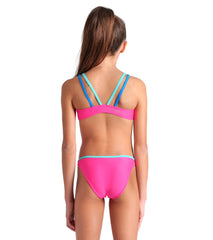 Arena Girls' Solid Two Piece Swimsuit (Little Kid, Big Kid)