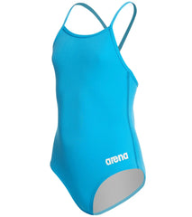 Arena Girls' Master MaxLife Thin Strap Micro Back One Piece Swimsuit