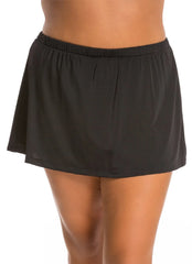 Maxine Plus Size Solid Swim Skirt