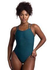 JOLYN Women's Murray Solid One Piece Swimsuit