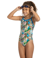 Sporti x Mat Chavez Limited Edition Backstroke Beauties Thin Strap One Piece Swimsuit Youth (22-28)