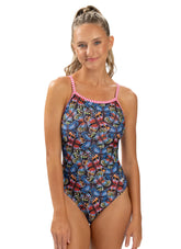 Dolfin Uglies Women's Flutter By V-2 Back One Piece Swimsuit