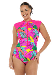 Body Glove Women's Tulum UPF 50 One Piece Paddle Swimsuit