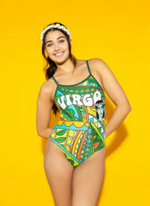 Sporti Groovy Zodiac Virgo Thin Strap One Piece Swimsuit (22-44)
