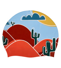 Sporti x aLILscribble Limited Edition Desert Silicone Swim Cap