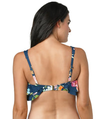 Jantzen Women's Floral Enchantment Paloma Bikini Top