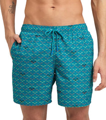 Arena Men's 16" Allover Beach Boxer Swim Trunks