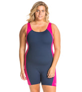 Waterpro Polyester Splice Plus Size Unitard