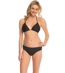 Anne Cole Color Blast Solid Classic Mid-Rise Bikini Bottom