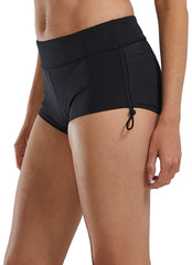 TYR Active Women's Solid Della Boyshort Swim Short Side Toggle