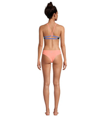 Speedo Women's Printed Strappy Back Bikini Top