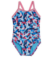 Dolfin Girls' Pretty Mess One Piece Swimsuit (Toddler)