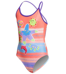 Turbo Girls' Underwater Sea Friends Swimsuit