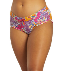 Sporti Active Floral Patchwork Cheeky Boyshort Swim Bottom