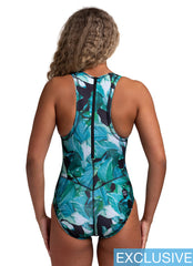 JOLYN Women's Anique Palmfrond Water Polo Suit