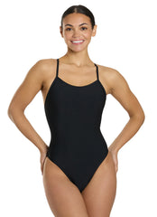 JOLYN Women's Perry Solid One Piece Swimsuit