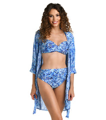 La Blanca Women's Aquatic Nature Wrap Cover Up Shirt
