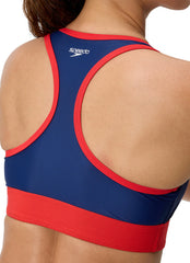 Speedo Women's Guard Edurasoft Racerback Bikini Top