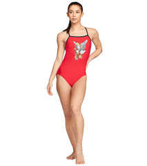 Speedo X Caeleb Dressel Women's Graphic One Back One Piece Swimsuit