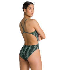 Arena Women's Lydia Jacoby Seaweed Challenge Back One Piece Swimsuit
