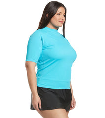 Sporti Plus Size Women's S/S UPF 50 + Swim Shirt